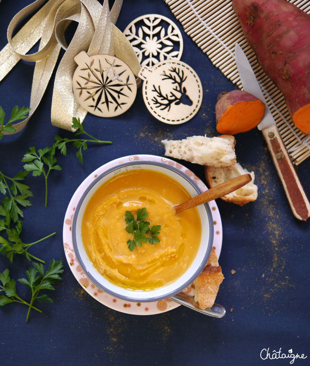 Soupe de patates douces