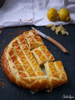 Galette des rois citron et cédrats confits