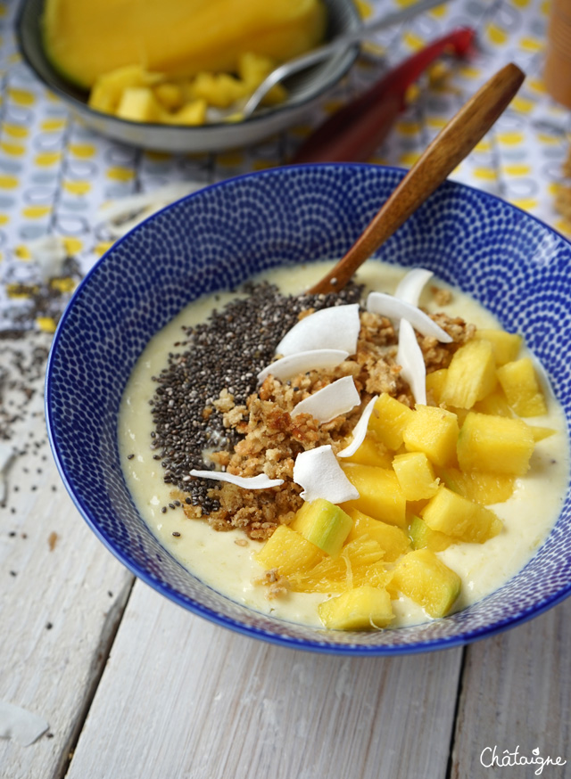 smoothie bowl mangue-banane