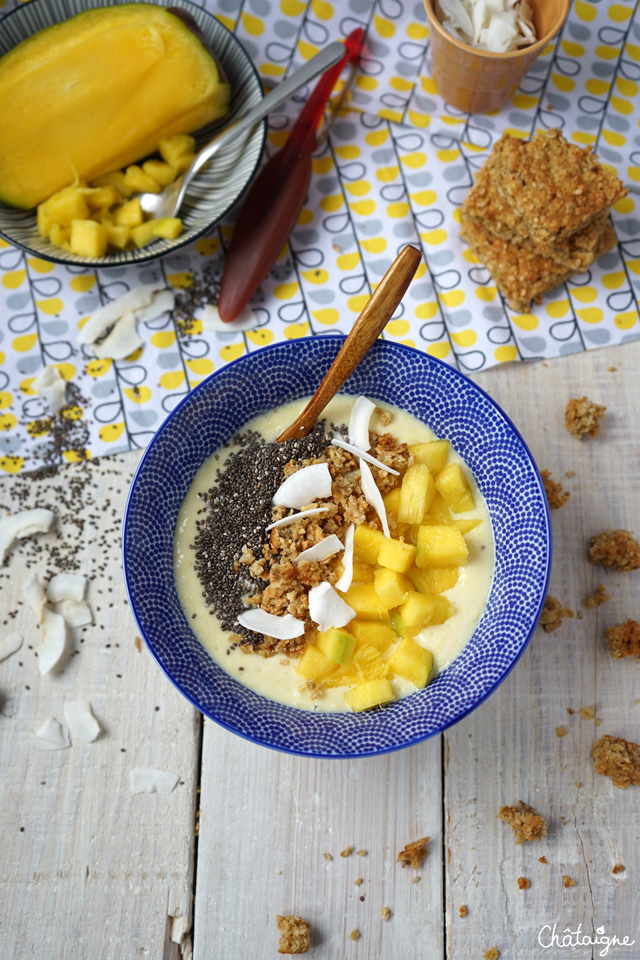 smoothie bowl mangue-banane