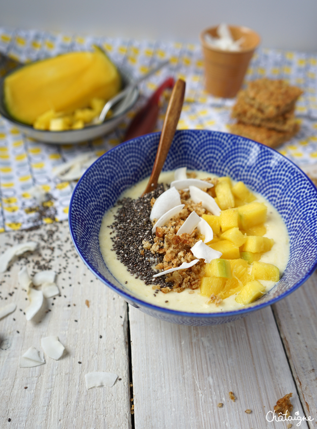 smoothie bowl mangue-banane