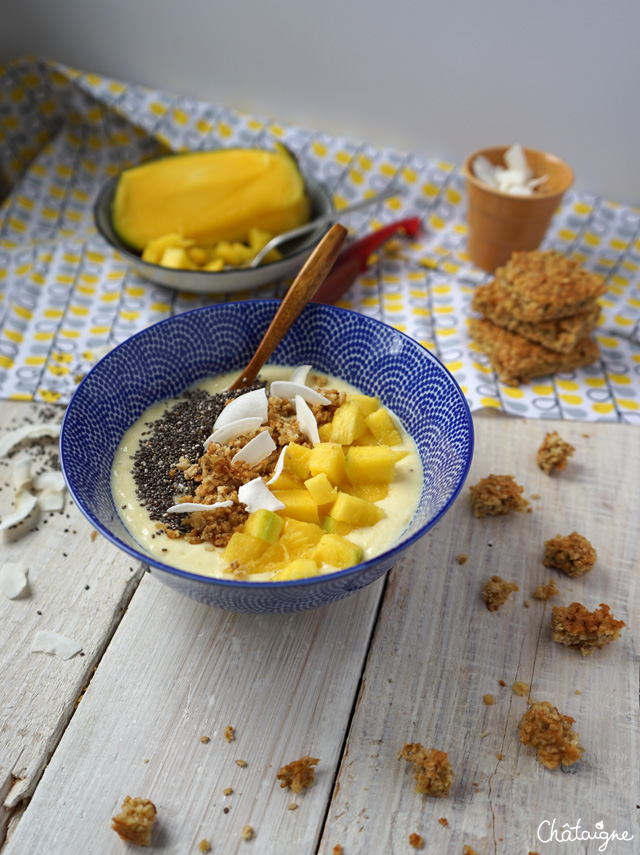 smoothie bowl mangue-banane