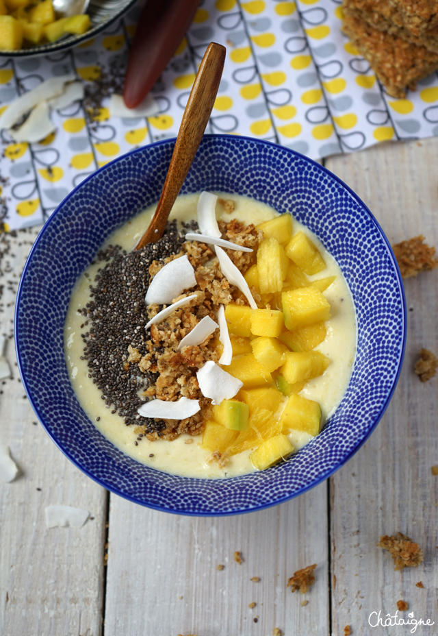 smoothie bowl mangue-banane