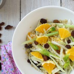 Salade de quinoa, fenouil et orange