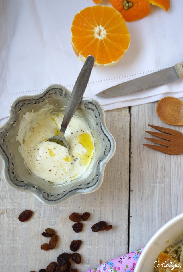 salade de quinoa, fenouil et orange