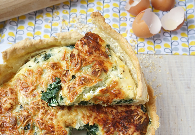 Tarte aux épinards et ravioles du Royans