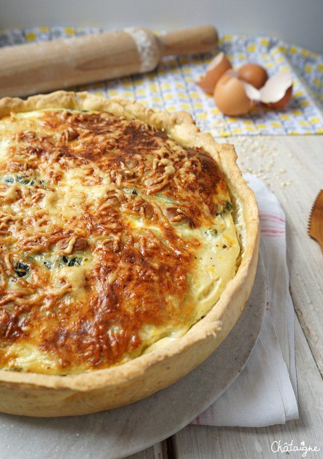 tarte aux épinards et ravioles