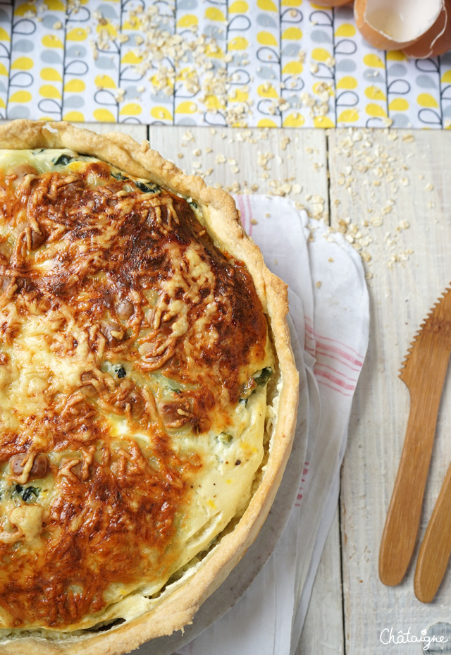 tarte aux épinards et ravioles