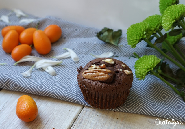 Muffins chocolat-pécan {ou comment je vais devenir Lyonnaise}