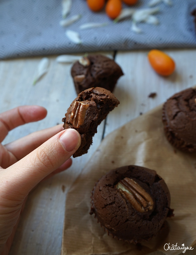 Muffins chocolat-pécan