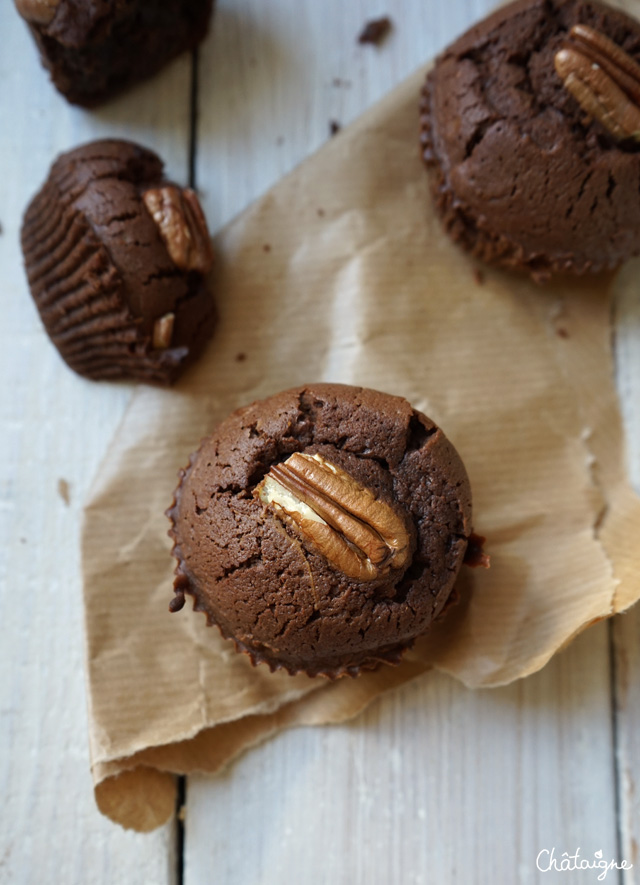 Muffins chocolat-pécan