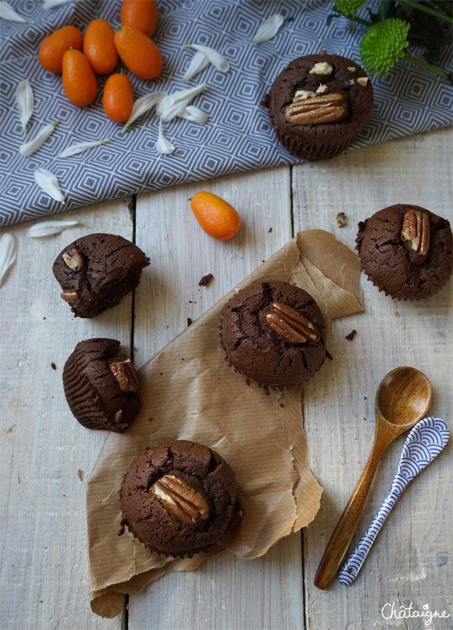 Muffins chocolat-pécan
