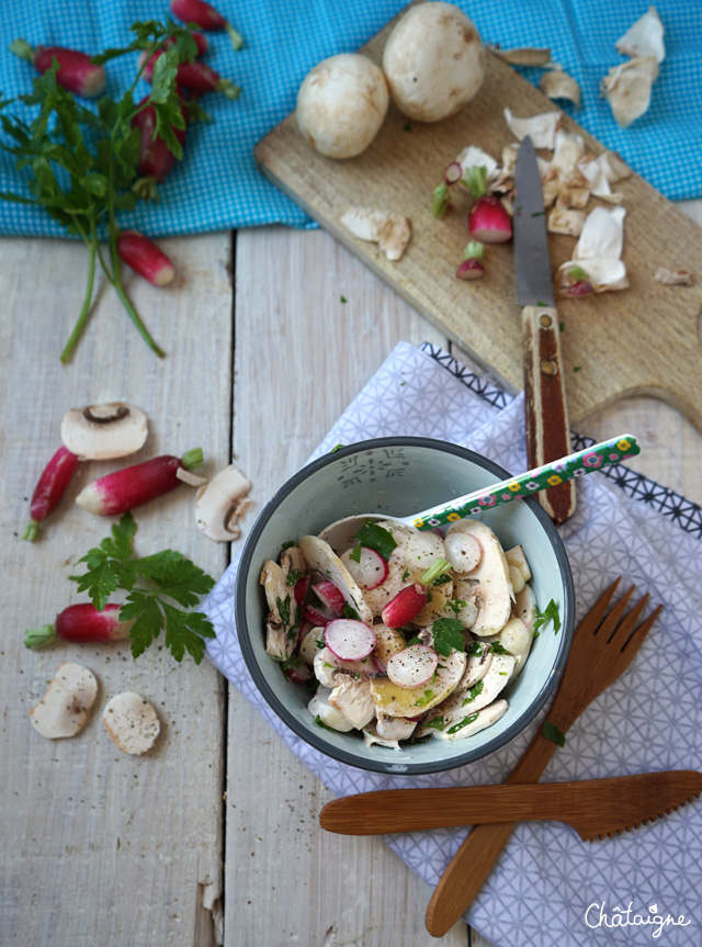 Salade de champignons de Paris