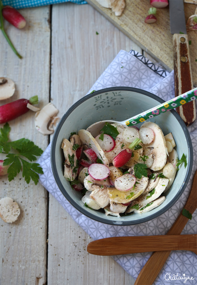 Salade de champignons de Paris