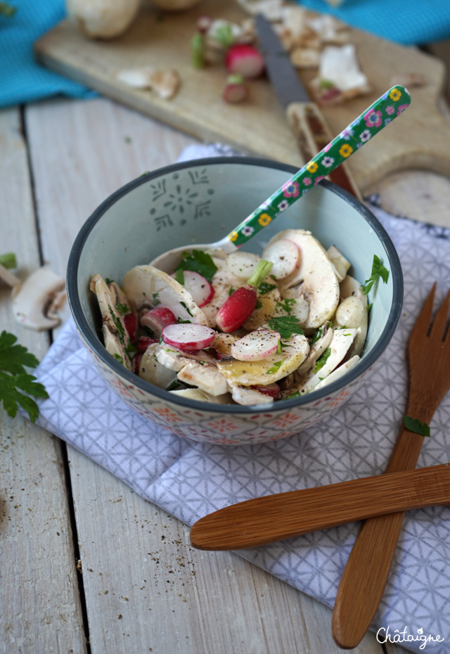 Salade de champignons de Paris