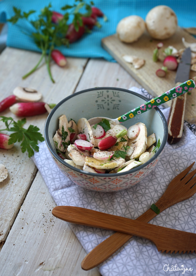 Salade de champignons de Paris