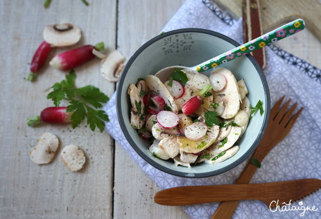 Salade de champignons de Paris