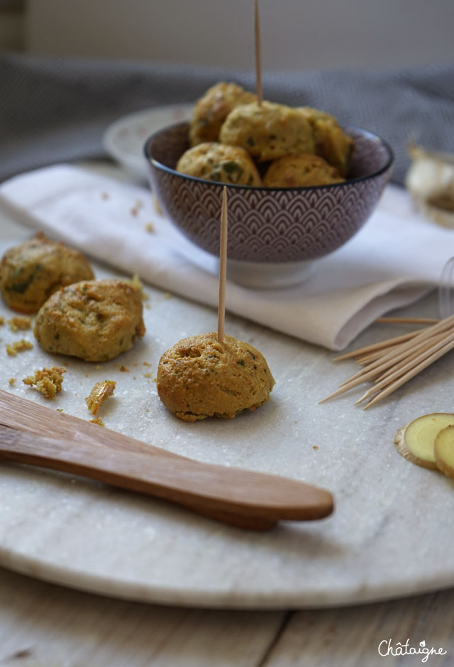 Boulettes de tofu au gingembre