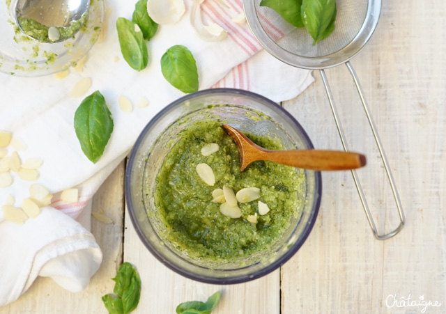 Pesto de basilic aux amandes