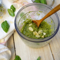 Pesto de basilic aux amandes