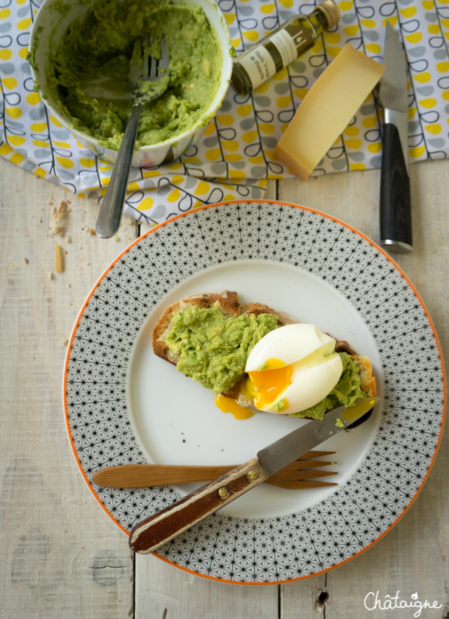 tartines à l'avocat