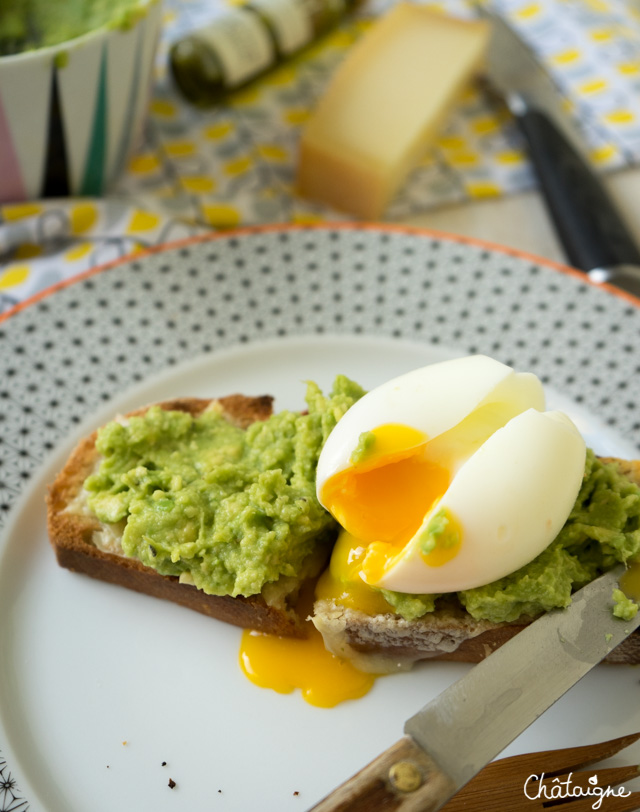 tartines à l'avocat