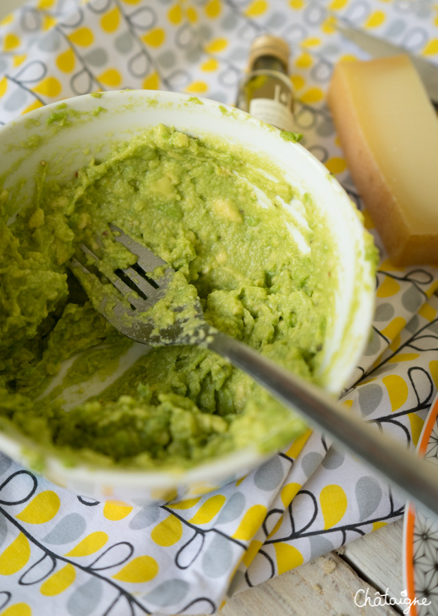 tartines à l'avocat