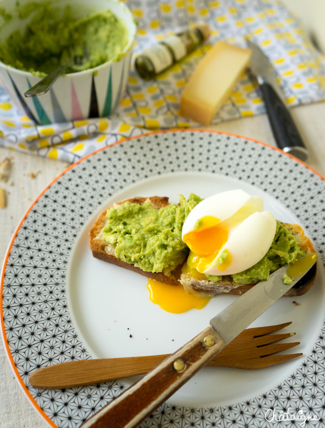 tartines à l'avocat