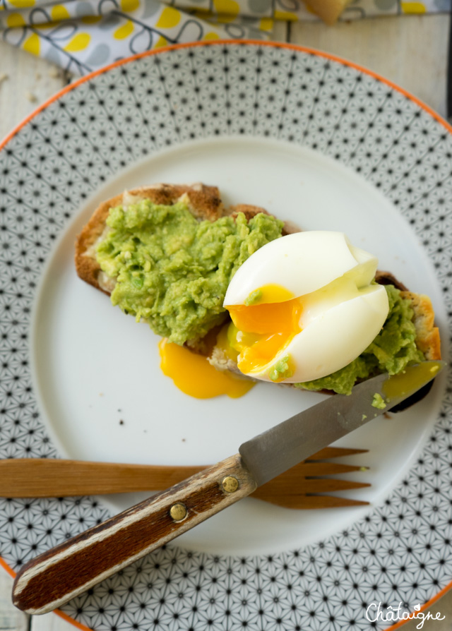 tartines à l'avocat