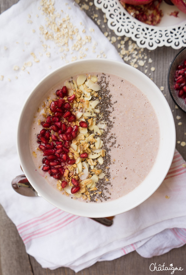 smoothie bowl banane-grenade