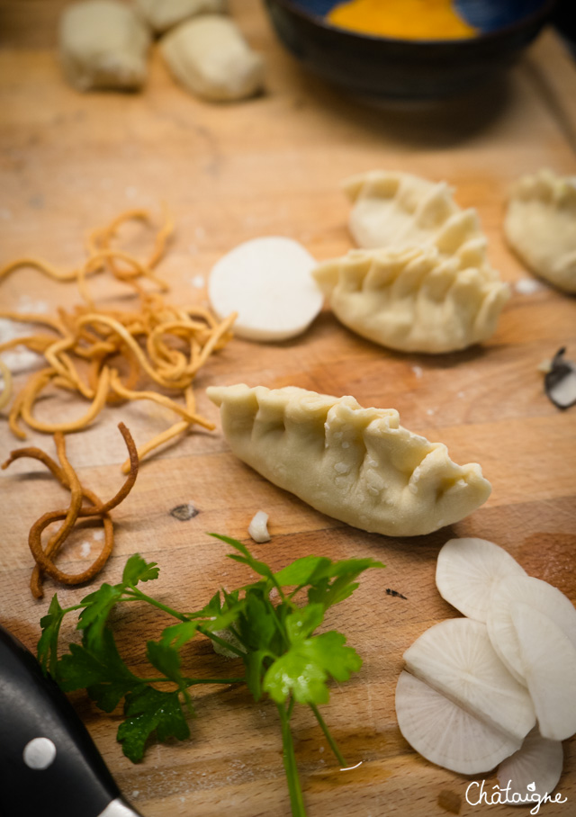 Raviolis de cabillaud