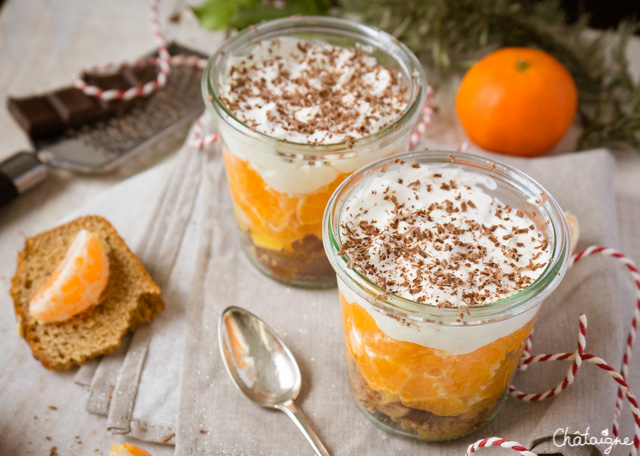 Trifle aux clémentines et pain d’épices