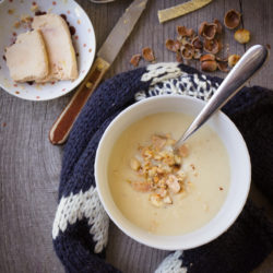 Velouté de panais au foie gras