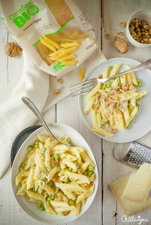 Penne rigate aux noix