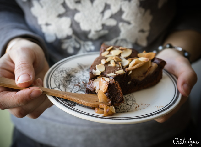 Gâteau poires-chocolat