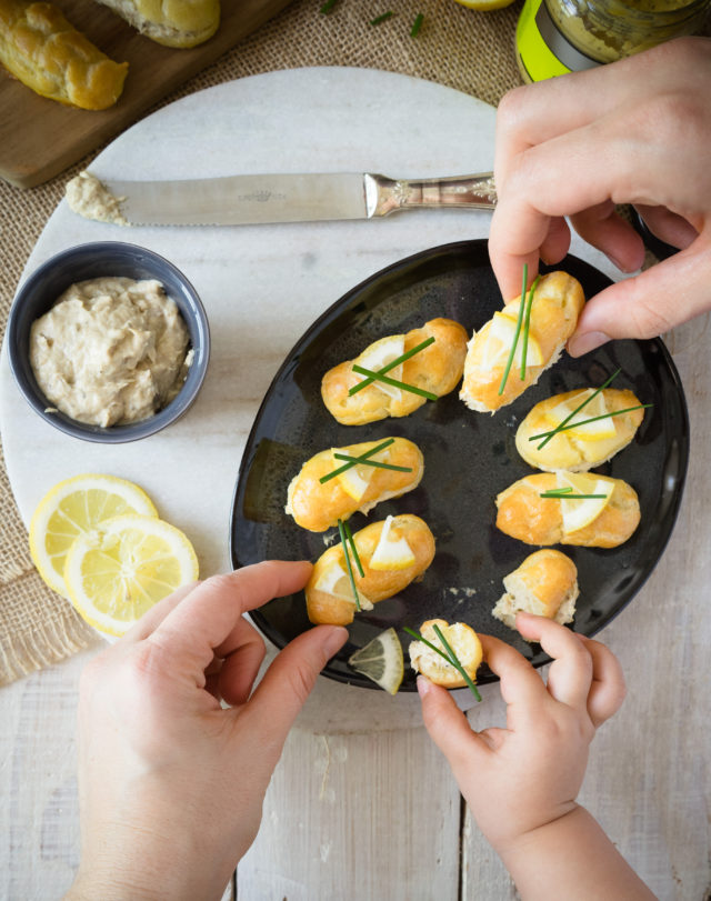 Minis éclairs à la mousse de ricotta