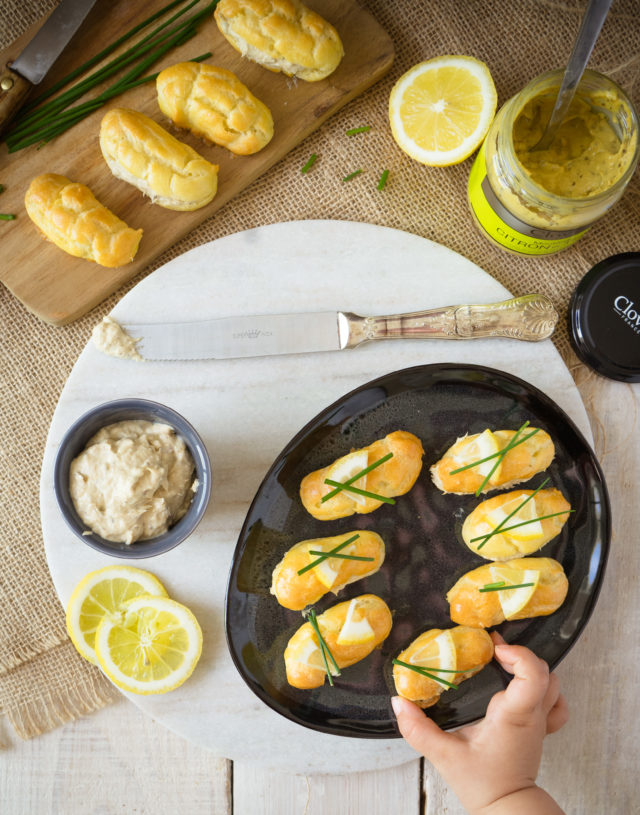 Minis éclairs à la mousse de ricotta