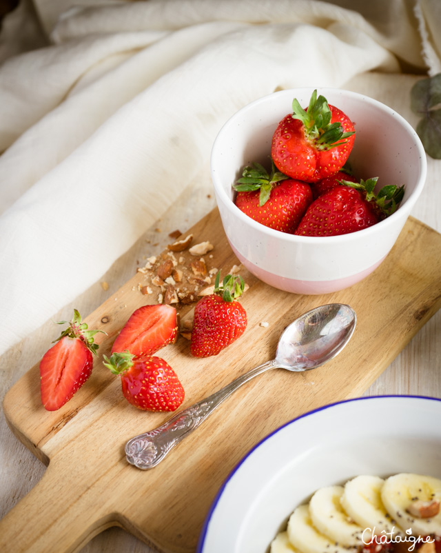 Porridge à la fraise