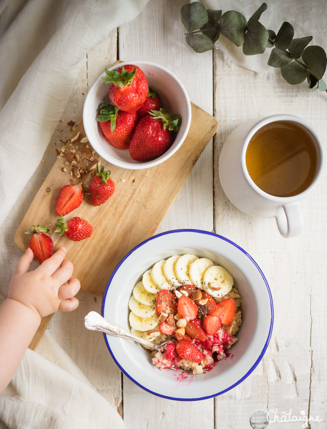 Porridge à la fraise