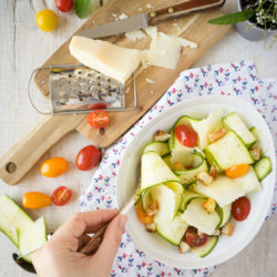 Salade de courgettes au parmesan