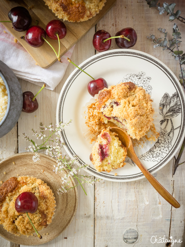 Muffins aux cerises