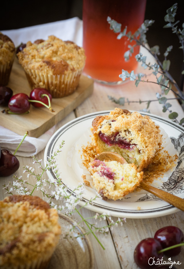 Muffins aux cerises