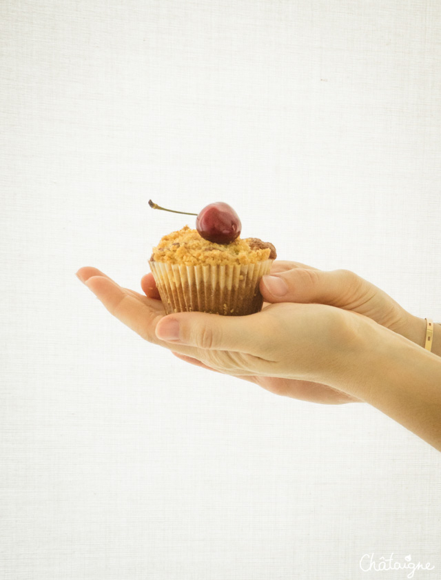 Muffins aux cerises