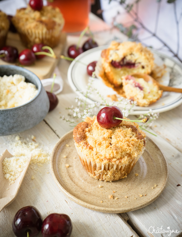 Muffins aux cerises