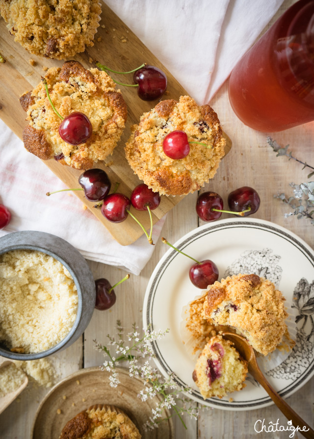 Muffins aux cerises