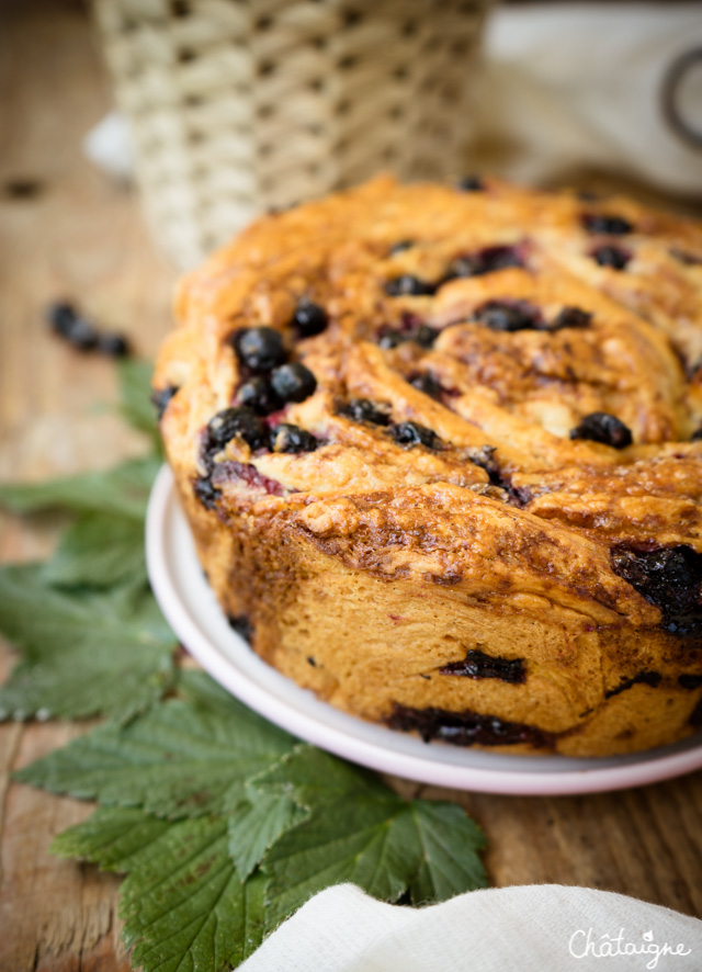 Brioche aux cassis