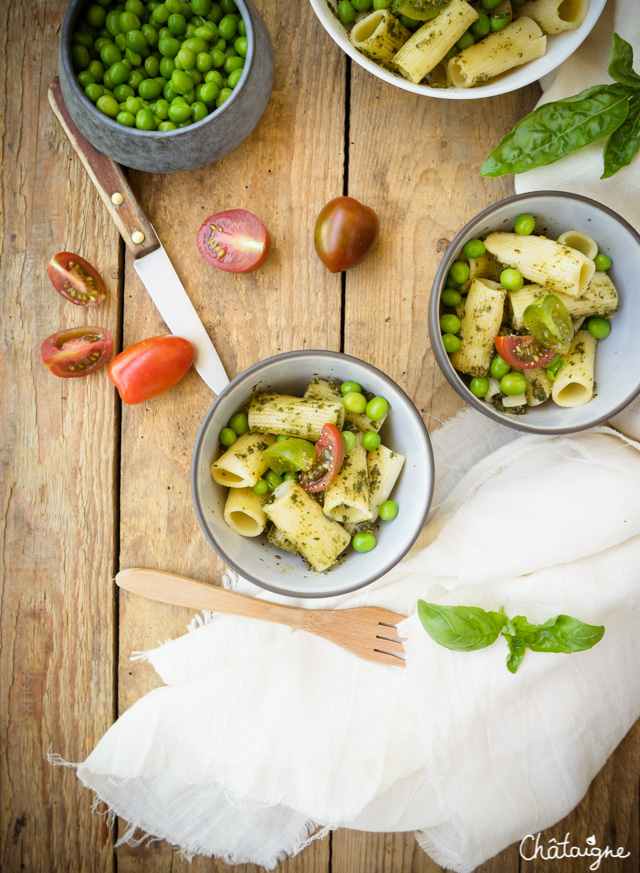 Salade de pâtes au pesto