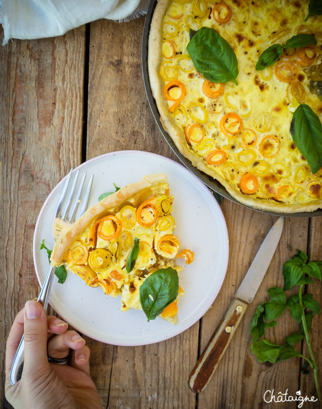 Tarte aux courgettes et carottes