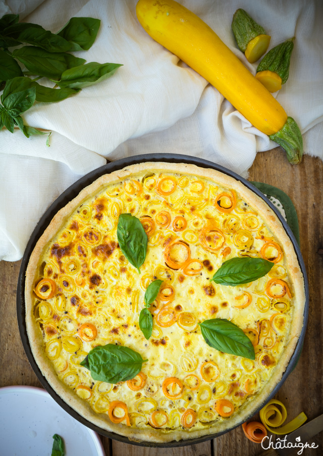 Tarte aux courgettes et carottes