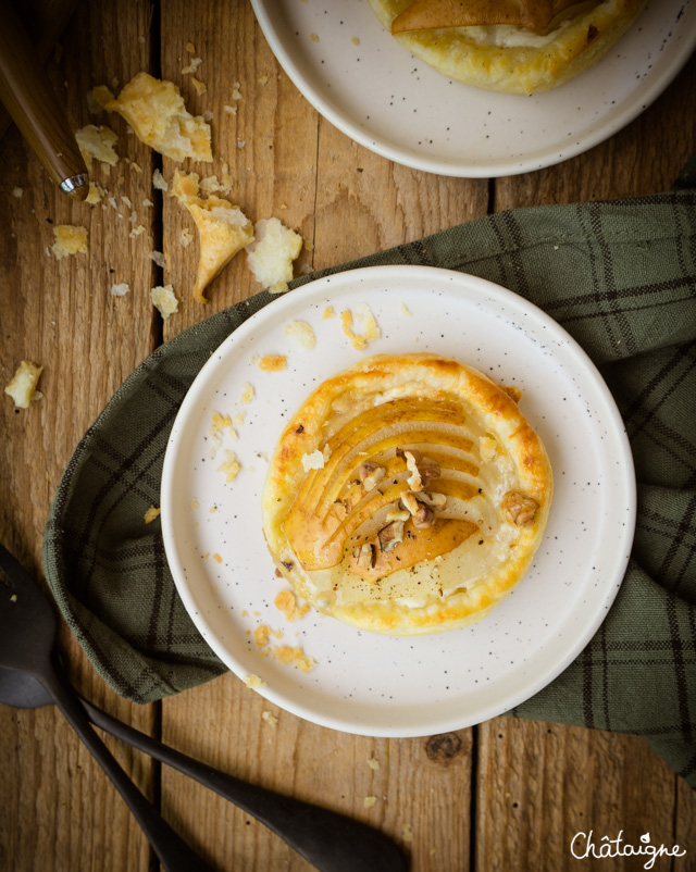 Tartelettes aux poires et gorgonzola